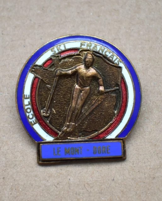 INSIGNE, BROCHE ESF école de ski Français  Megève  FIA Lyon EUR 14,90 - FR