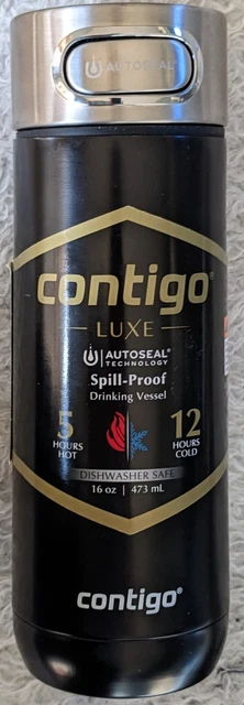 💥 New 💥Contigo 16 oz Luxe AutoSeal Vacuum Insulated Stainless Steel Travel Mug