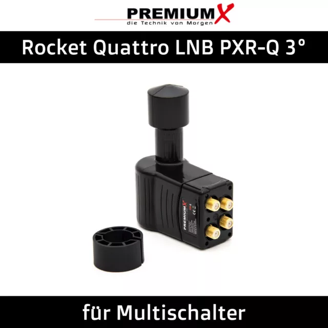 LNB Quattro 23mm LNB Feed für Multischalter PremiumX Rocket PXR-Q 3° 4K HD hdtv