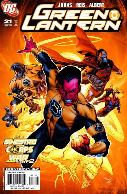 Green Lantern Vol.4, #21 Sinestro Geoff Johns Ivan Reis Var Cvr A DC 2007