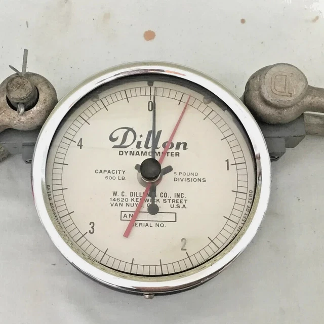 Pre-Owned "Dillon" Dynamometer - 500 lbs - 5 Pound Divisions -
