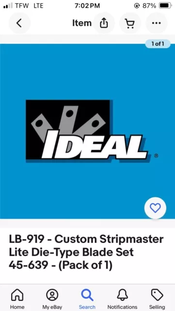 LB-919 - Custom Stripmaster Lite Die-Type Blade Set  Type E - (Pack of 1)