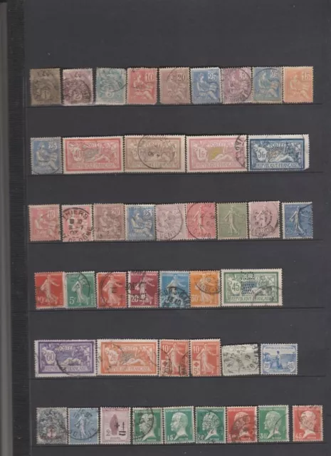 Lot collection timbres France anciens