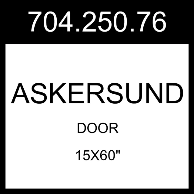 IKEA ASKERSUND Door Dark Brown Ash Effect  15x60" 704.250.76