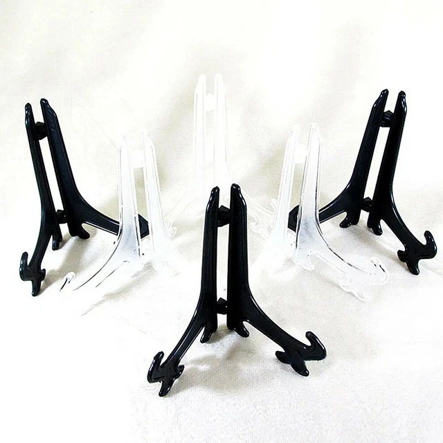 Display Ständer Teller Halter 10 Stück Durchsichtig Schwarz/transparent