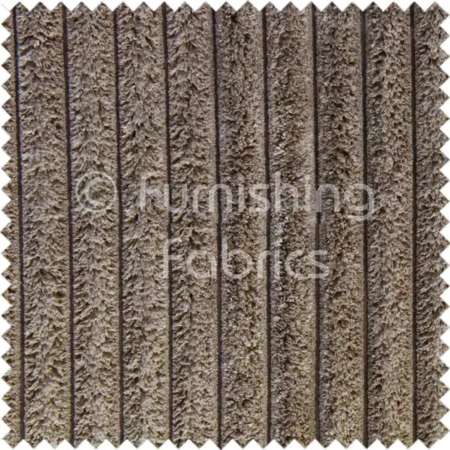 Soft Thick Chunky Super Jumbo Corduroy Upholstery Fabric Material Brown Mocha