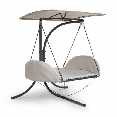 Blumfeldt Fauteuil Suspendu Autoportant Hamac 187x258x202 cm Chaise Longue Jardin Terrasse 