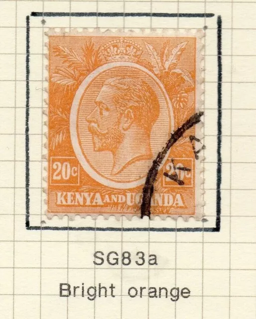 Kenya Uganda 1922-27 Early Issue Fine Used 20c. NW-157310