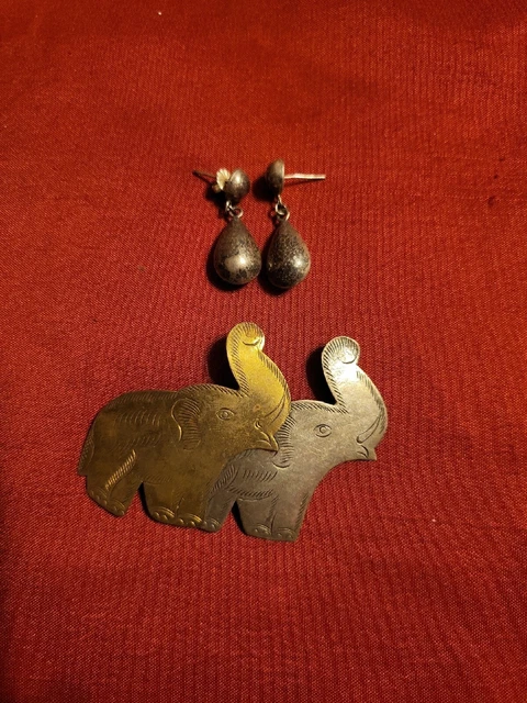 Vintage Sterling Silver Drop Earrings Lot
