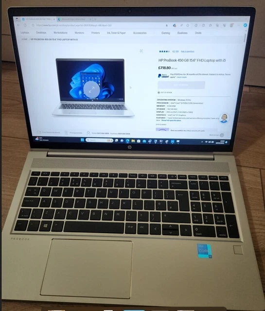 HP ProBook 450 G8 Notebook PC i5-1135G7 8Gb 256GB SSD 15.6" HP ProBook 450 G8 Notebook PC i5-1135G7 8Gb 256GB SSD 15.6"