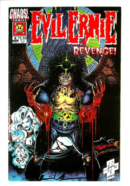 Evil Ernie Revenge #4 Great Cover Signed by Brian Pulido Chaos Comics