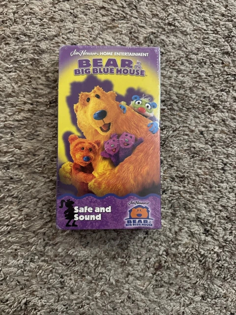 BEAR IN THE Big Blue House Safe and Sound VHS 2001 Jim Henson Cartoon ...