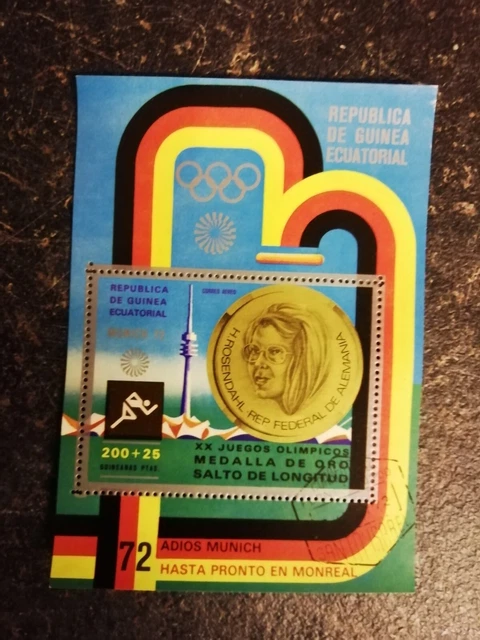 Briefmarke Republica de Guinea Ecuatorial - Munich 72