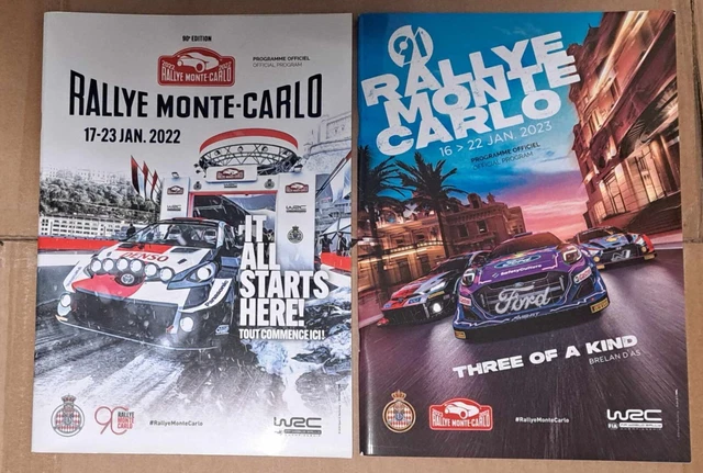 Programmes 90Eme -91Eme Rallye Monte Carlo 2022/ 2023