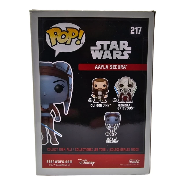 Funko Pop! Star Wars : Aayla Secura 217, édition Smuggler’s Bounty, Neuve