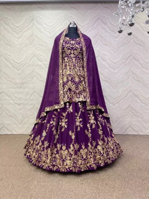 Ropa De Diseño Lehenga Choli Indio Bollywood Boda Fiesta Paquistaní Lista 2