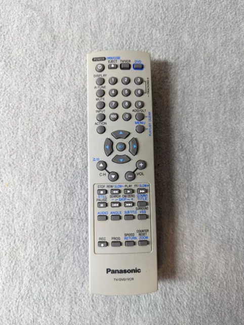PANASONIC EUR7724020 DVD/VCR/TV Remote Control - PV-D4744 PV-D4744K【NO COVER】 PANASONIC EUR7724020 DVD/VCR/TV Remote Control - PV-D4744 PV-D4744K【NO COVER】