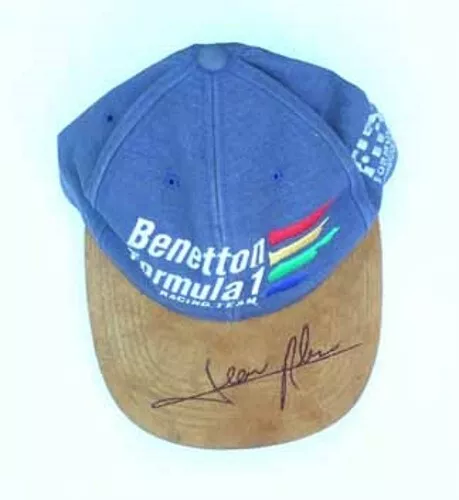 Jean Alesi - Formula 1 - Cappellino da baseball firmato - COA (24695)