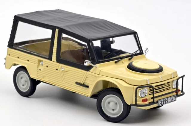 Miniatures montées - Citroen Méhari Jaune 1970 1/24 Whitebox