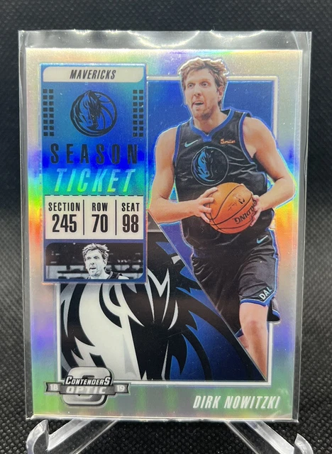 2018-19 Contenders Optic Dirk Nowitzki Silver Prizm #53 Dallas Mavericks