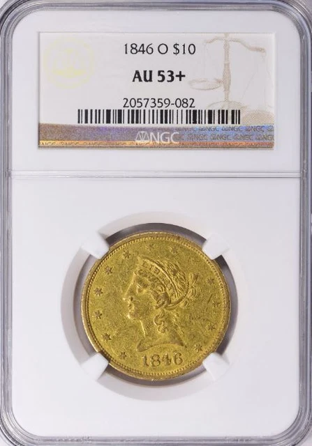 1846-O $10 Liberty AU53+ NGC (#PA2057359082)