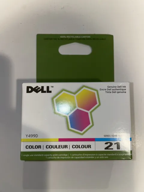 Dell 21 Series Tri-Color Genuine Ink Y499D | V313 V313w P513w V515w V715w P713w