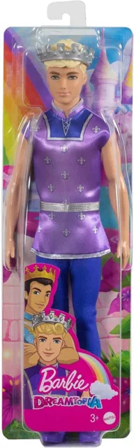 New - Barbie Dreamtopia Royal Ken Doll Blonde 2022 Mattel