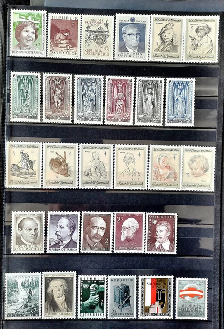 Briefmarken Österreich postfrisch, Sammlung 1960-er Jahrgänge