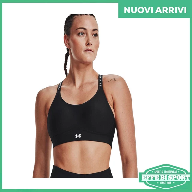 Reggiseno Under Armour donna top sportivo regolabile palestra corsa jogging logo