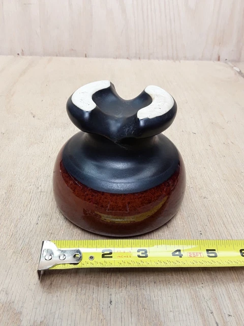 Vintage Brown Ceramic Porcelain PINCO Insulator PINCO-3 63-R 4