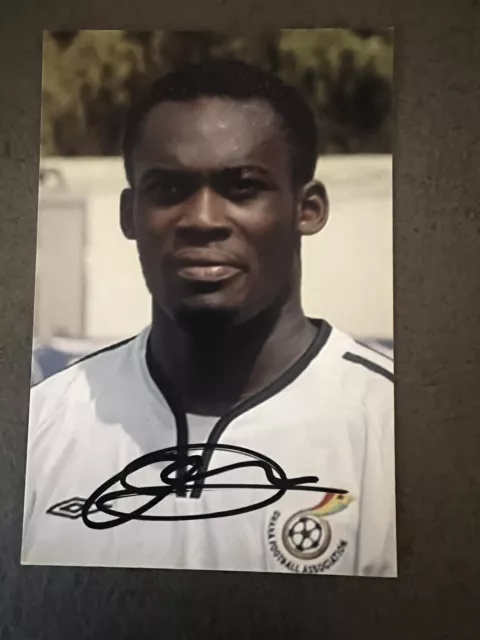 Michael Essien Original Signiert WM06 Chana Olympique Lyon FC Chelsea Real RAR