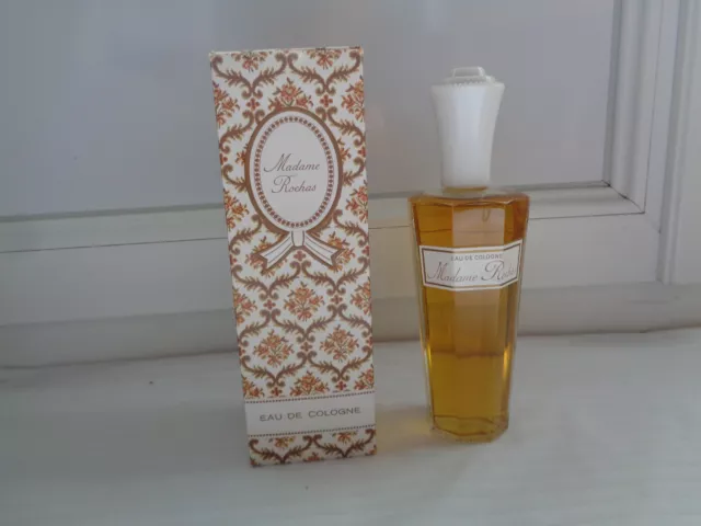 Flacon Plein  Eau De Cologne Madame Rochas En Boite   H : 19,5 Cm