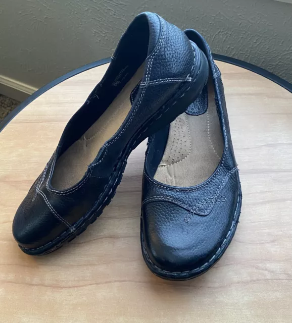 Ladies Earth Origins by Earth Comfort Shoes Black Leather Size 9.5 Medium/Reg