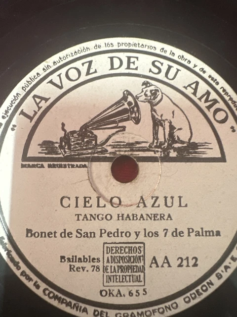 DISCO 78rpm DE BONET DE SAN PEDRO 