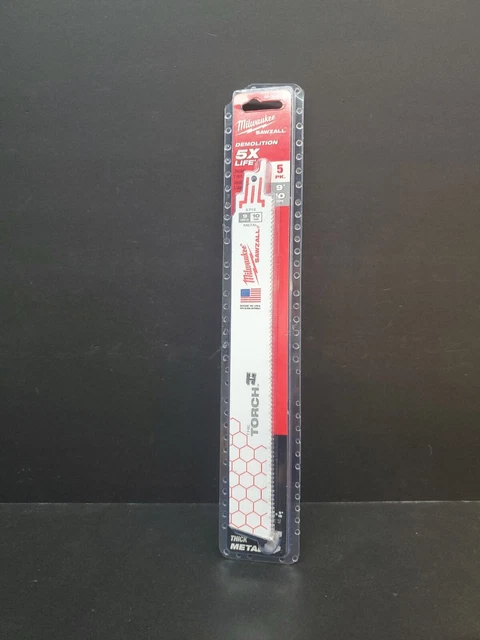 Milwaukee Sawzall  Blades 48-00-5713 9" 10 TPI (5 Pack) New