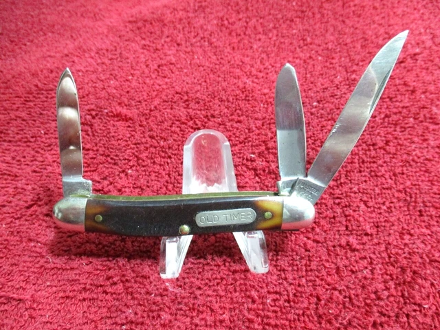 VINTAGE Ulster STOCKMAN Old Timer 580T  Pocket Knife NICE!! USA MADE 1960'S