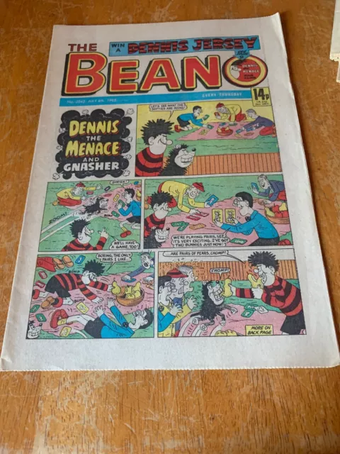 DC Thompson THE BEANO Comic. Issue 2242 July 6th 1985 **Free UK Postage**