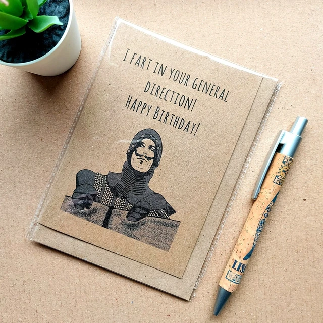 FUNNY MONTY PYTHON Birthday Card - Funny Holy Grail Quote £2.99 ...