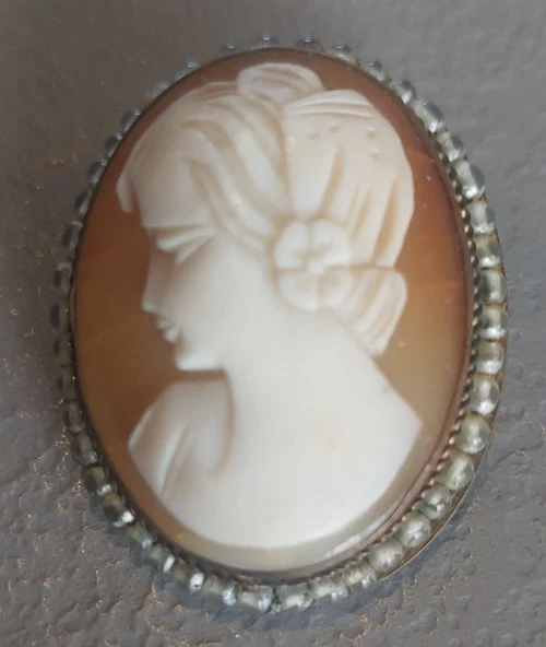 ANCIENNE BROCHE Lucite Ou Bakelite Portrait Façon Camée EUR 8,99 - FR ANCIENNE BROCHE Lucite Ou Bakelite Portrait Façon Camée EUR 8,99 - FR