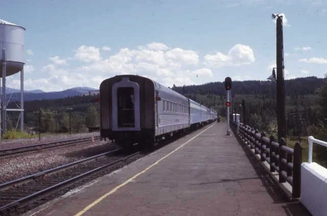 BN BURLINGTON NORTHERN Railroad Train Station Original 1971 Photo Slide