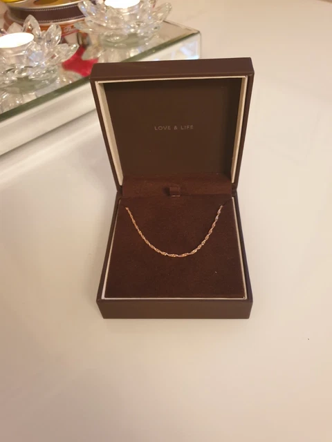 Ernest jones rose gold necklace hotsell