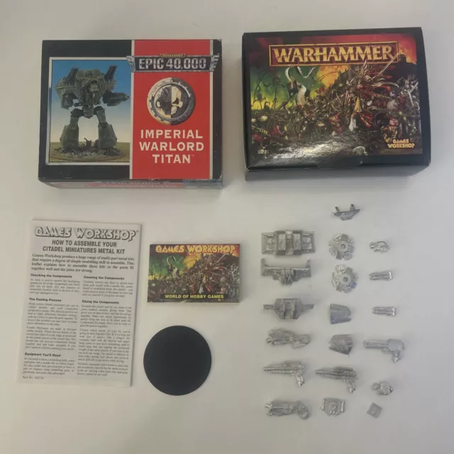 Warhammer Epic 40k Imperial Warlord Titan Metal Original Box 1997 Complete