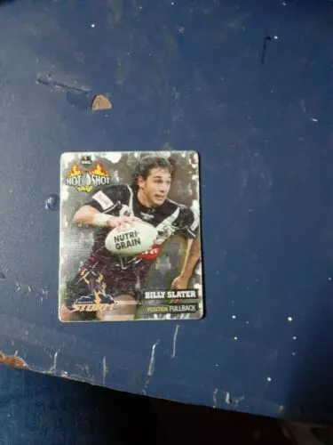 Hot Shot Tazo Rugby League Card Nrl sparkling 2006 Rare billy slater