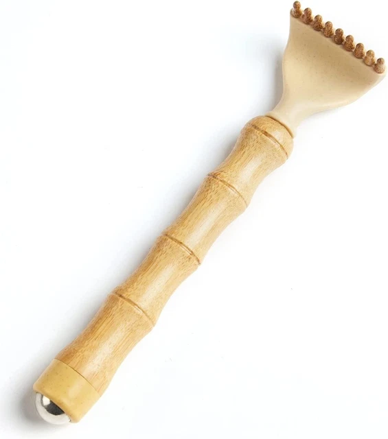 Atncsme Back Scratcher for Man Portable Retractable Bamboo Instant White