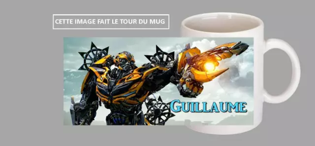 Mug Tasse Ceramique Transformers  Ref 196 Texte/Prenom Personnalisable