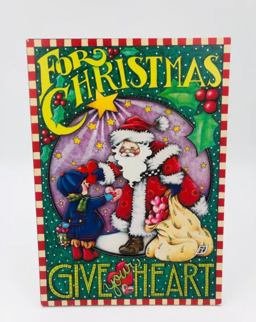 Vintage Mary Engelbreit Christmas  'Give Your Heart' 3D Cards to Keep 11"