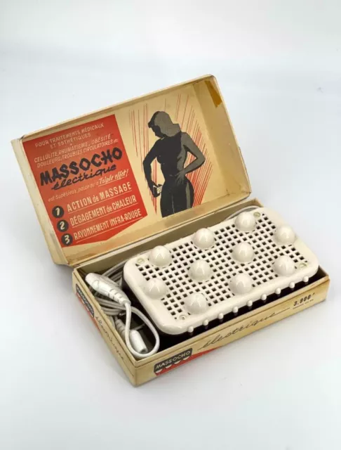 Masseur électrique vintage en bakelite, années 1950s, MASSOCHO