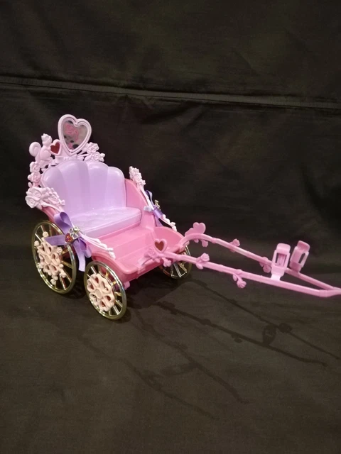 Carrosse Barbie Vintage Magnifique - Occasion, Très Bon état, Sans Marque Générique