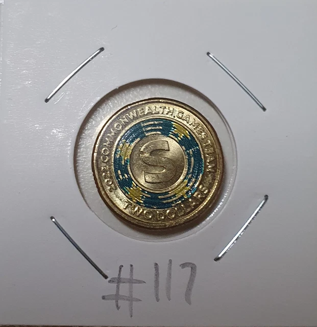 2022 AUSTRALIAN 2 Dollar coin Commonwealth Games “S” 117 3.25 PicClick AU