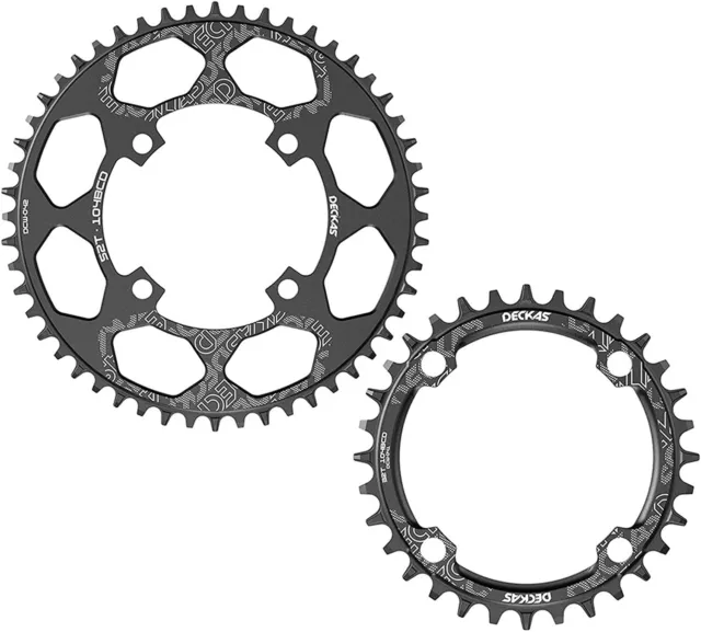 DECKAS 104BCD Narrow Wide 1X Chainring 32-52T Round/Oval CNC Black for 7-12S MTB 2